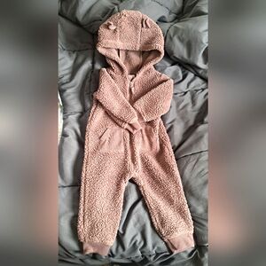 Carter's Bear Ear Bodysuit: Brown-12 Months